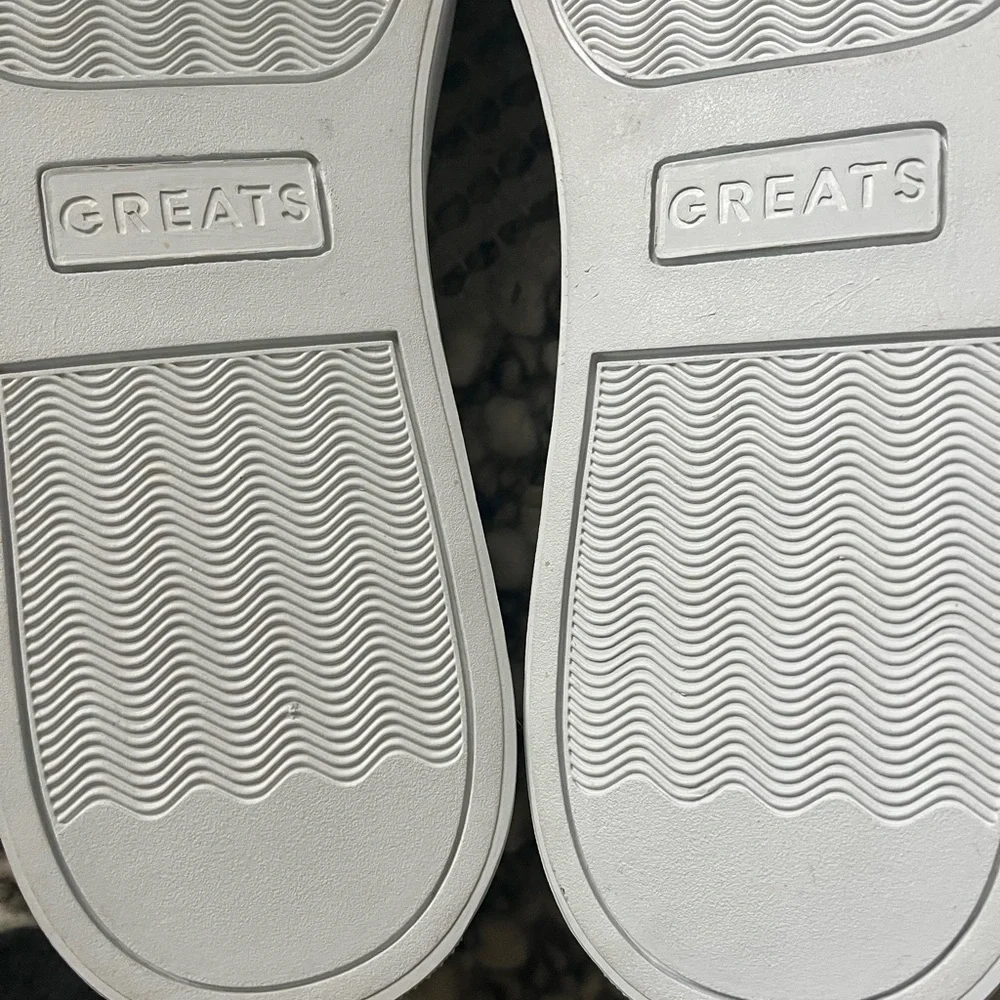 NWOB GREATS BROOKLYN G-Knit White / Navy Sneakers Mens Size: 11